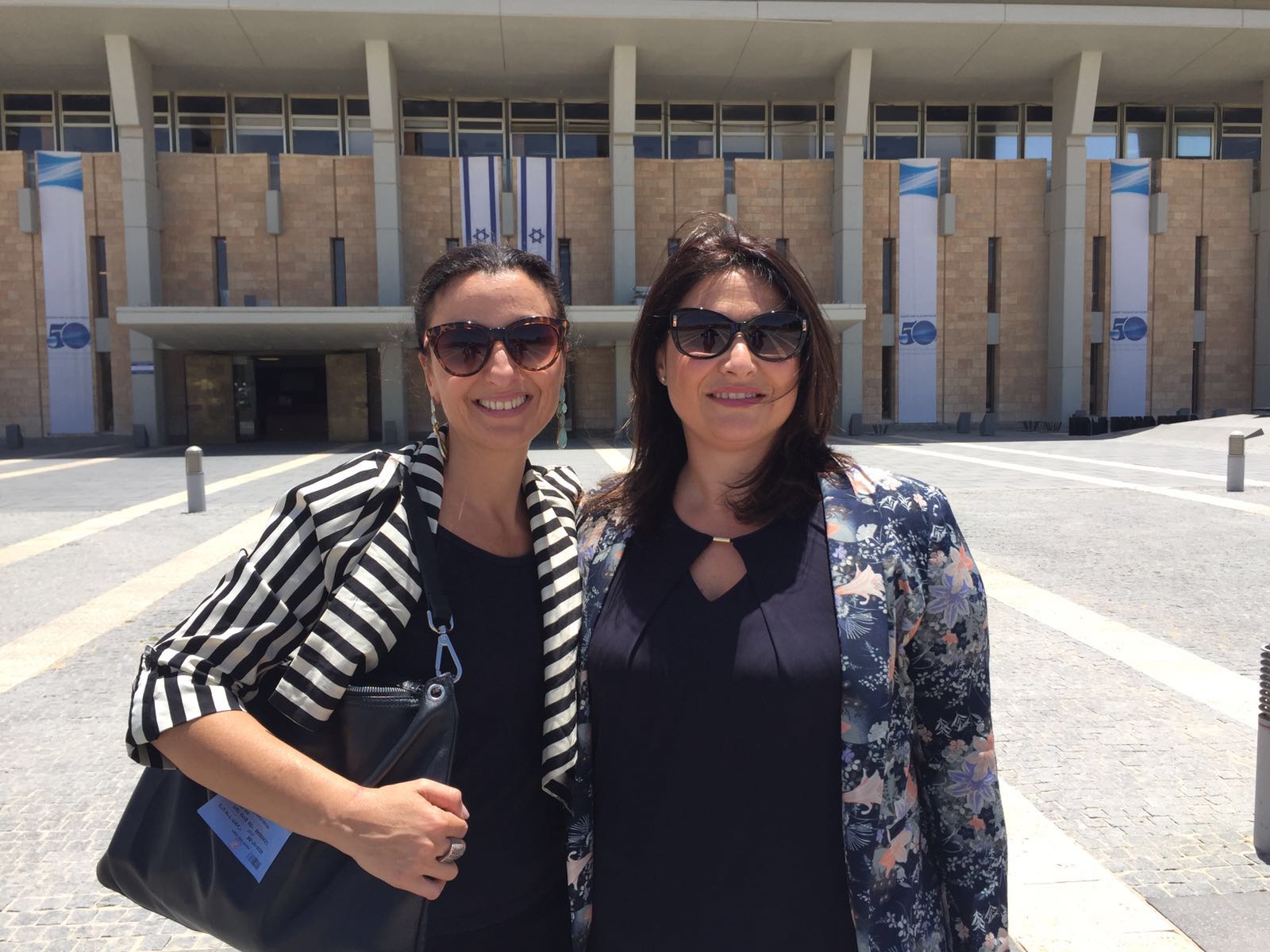 Minister Sacramento with Ms Hassan Nahoum at the Knesset