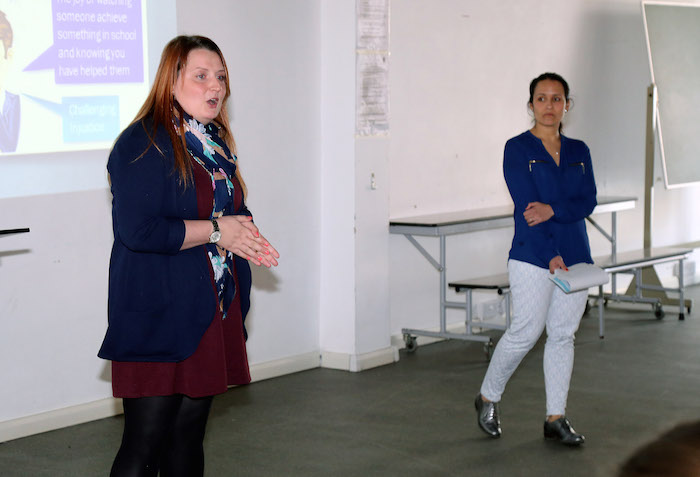 On World Social Work Day, Care Agency staff gave a series of presentation to students at Westside School.