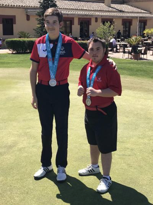 Special Olympics Gibraltar Golfers Julian and Nicholas - Silver Medalists