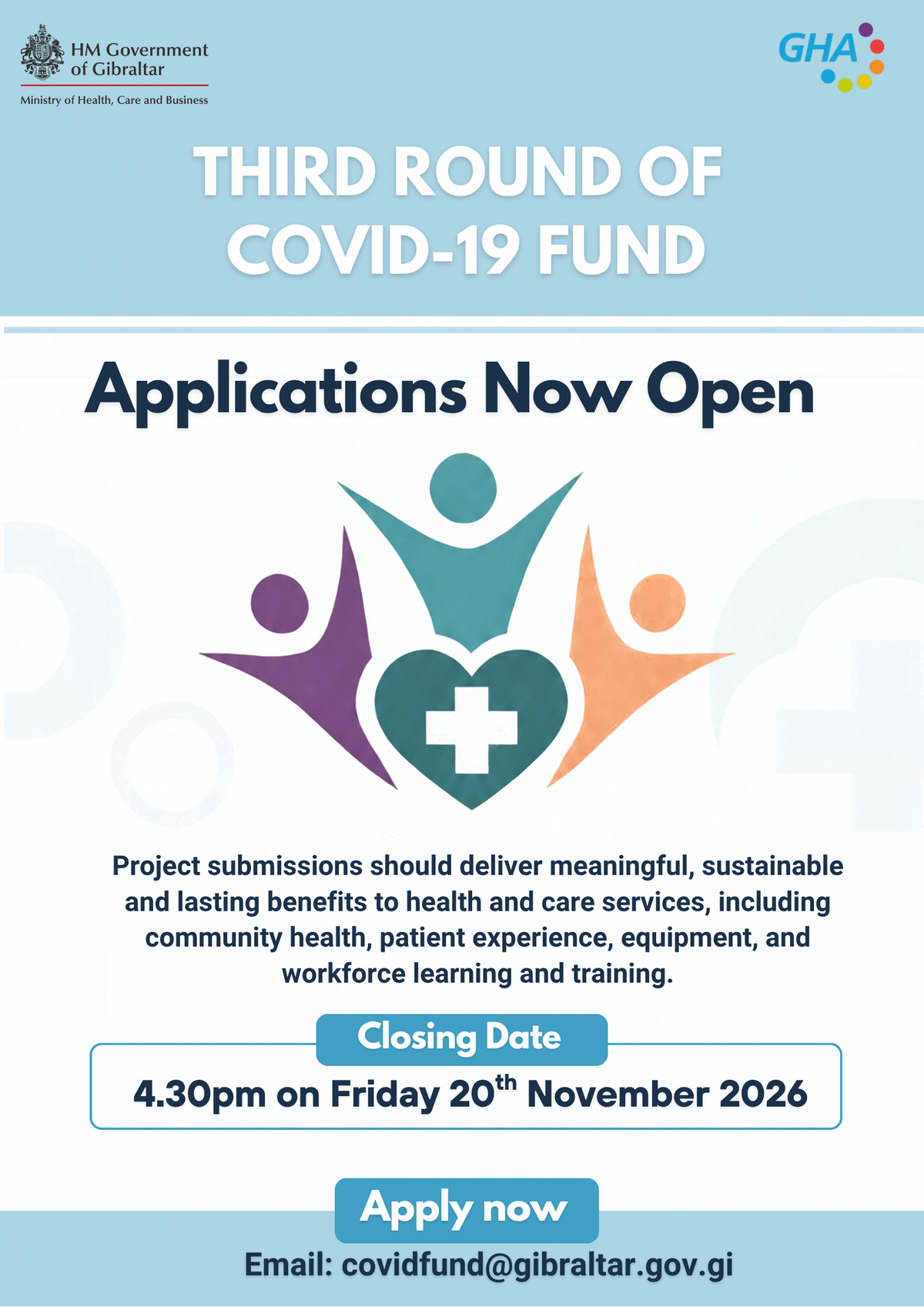Minister Arias-Vasquez invites third round of COVID Fund applications