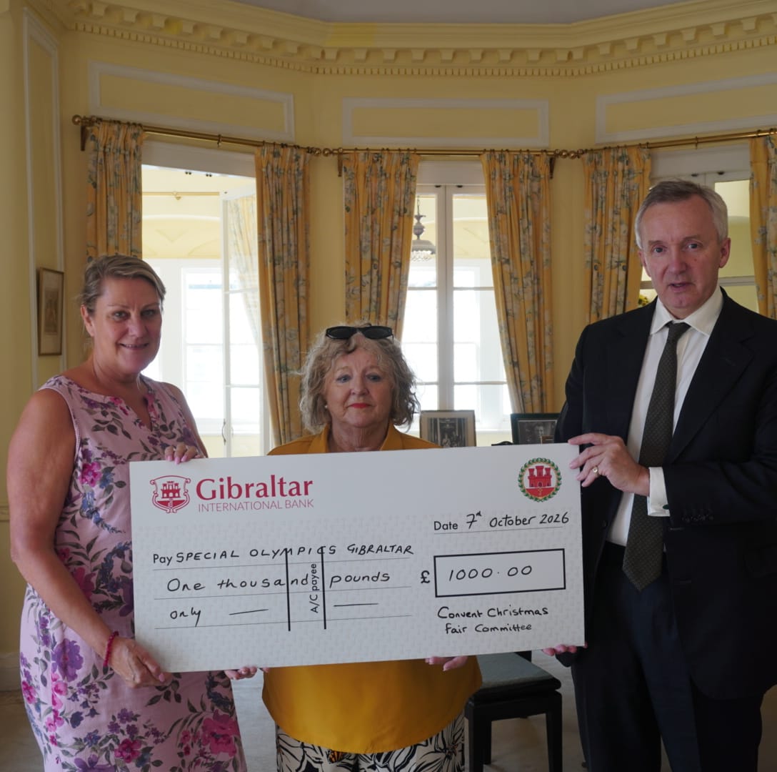 Convent Christmas Fair Committee Fund Donates £1,000 to Special Olympics  Gibraltar.