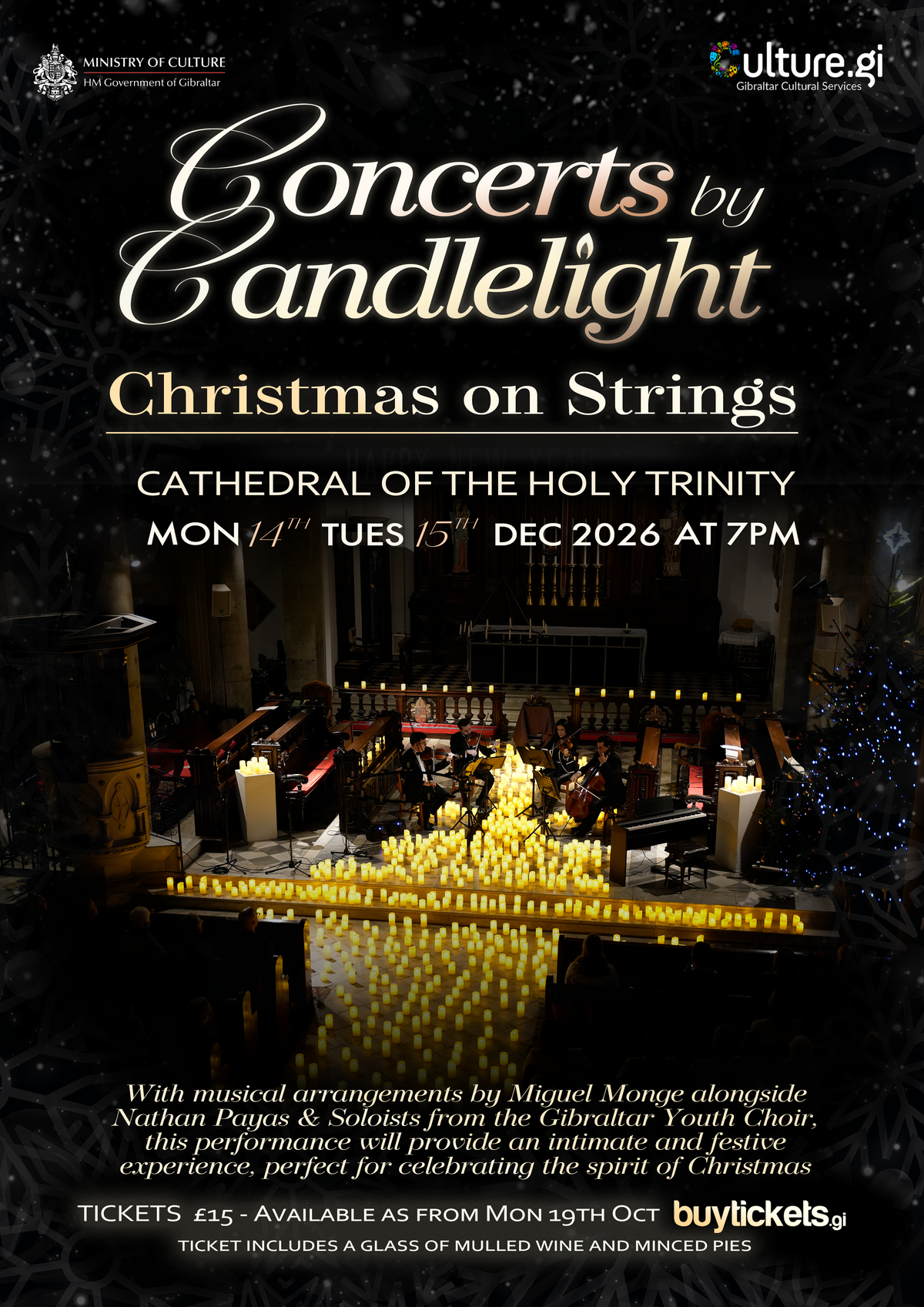 Christmas Candlelight Concerts Announced