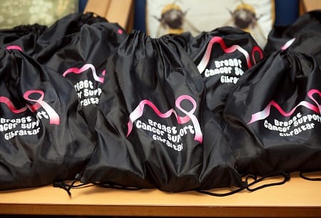 Breast Cancer Support Group donate gift bags to GHA patients