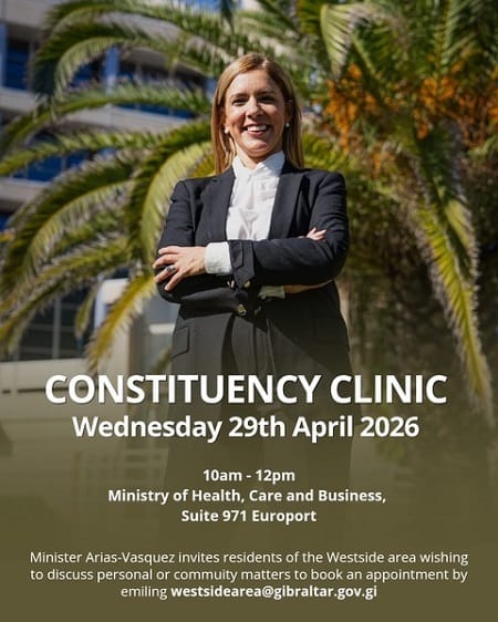 Minister Arias-Vasquez to host Constituency Clinic on 29th April 2026
