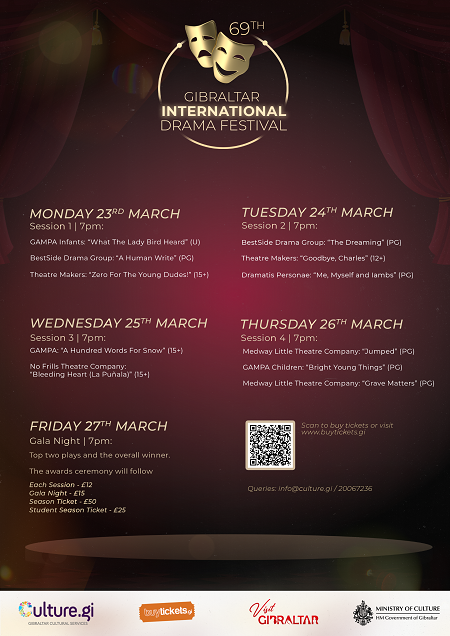 69th Gibraltar International Drama Festival 2026