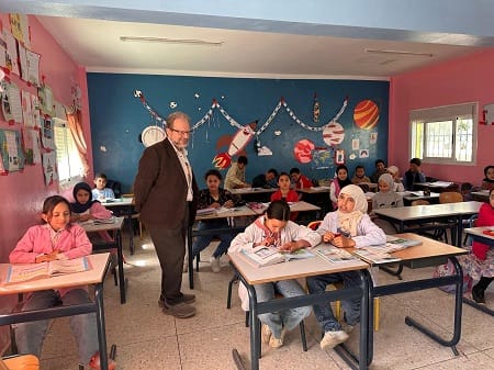 Minister for Education visits Houmar Primary School in Morocco