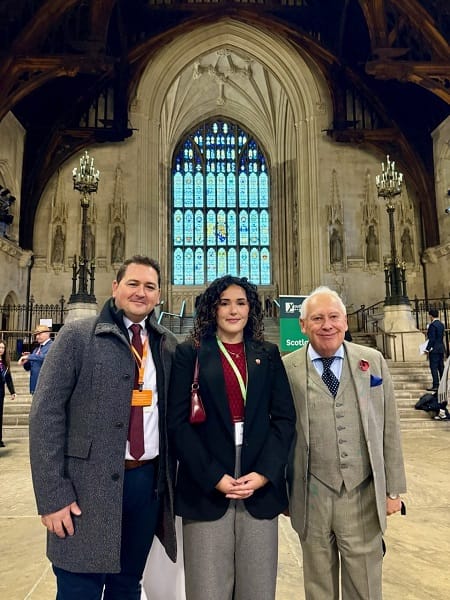 Isabella Azopardi uses House of Commons address to highlight transformative power of education