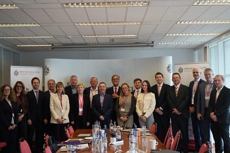 Minister Feetham addresses the Affiliation of Micro-European States