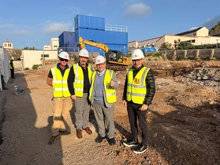 Works in progress on new College site