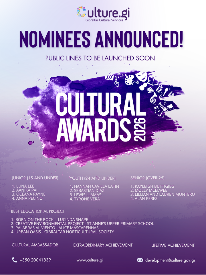 Cultural Awards – Nominees Announced