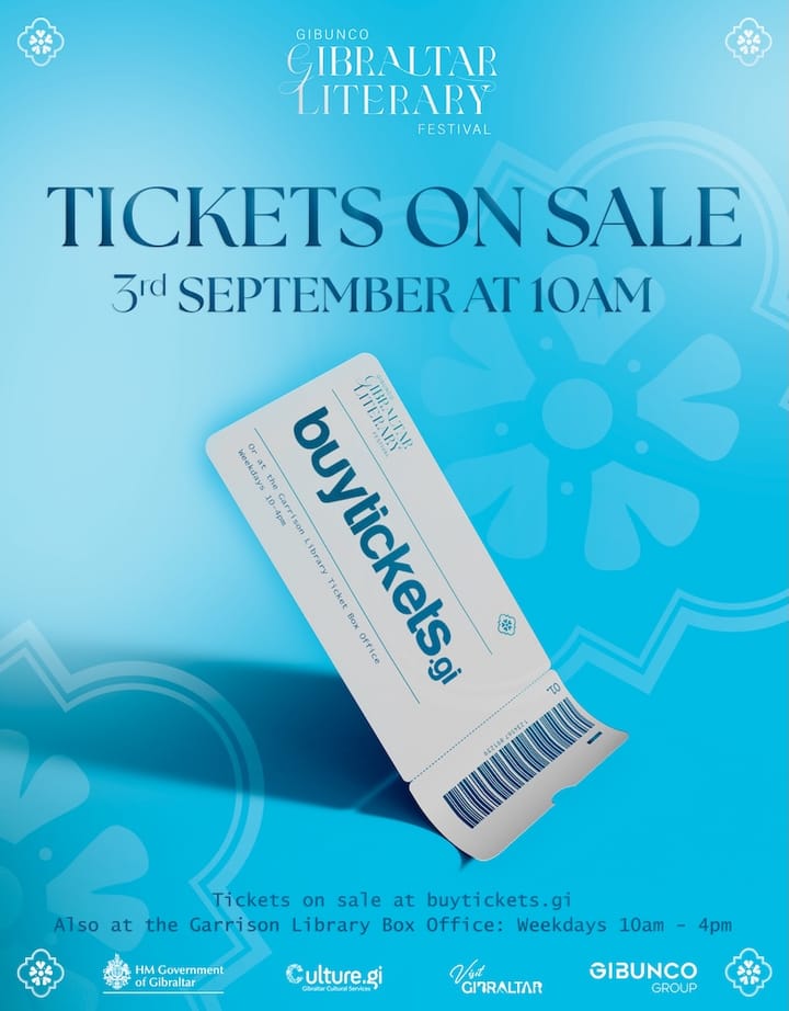 GIBUNCO Gibraltar Literary Festival Tickets NOW ON SALE