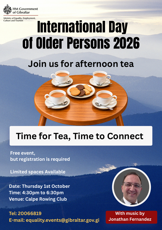 Ministry of Equality to Host Afternoon Tea for International Day of Older Persons