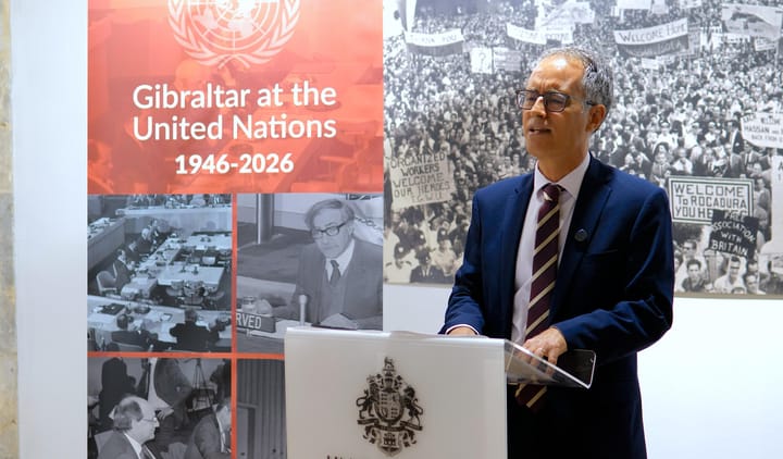 Gibraltar at the United Nations Exhibition Opens at the Fine Arts Gallery
