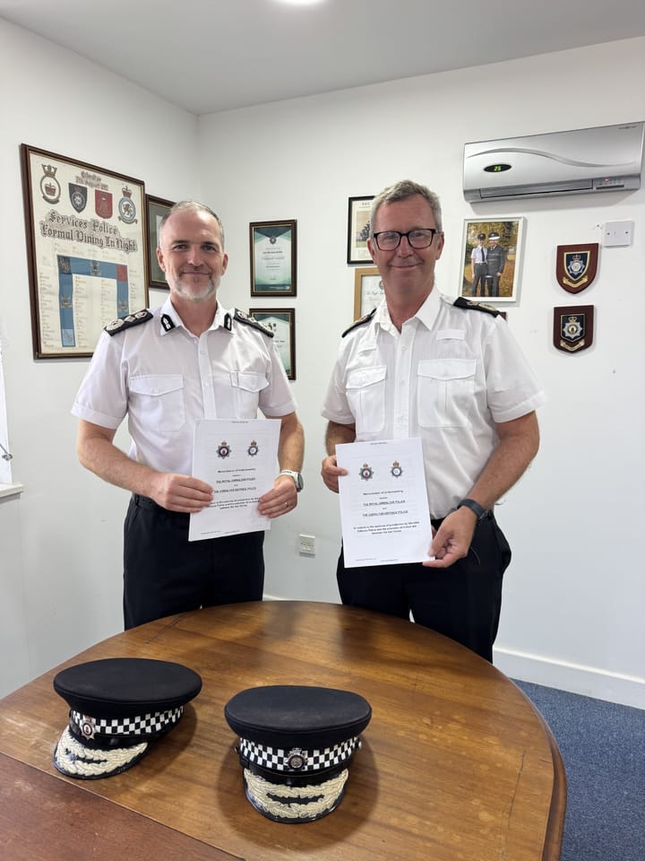 Royal Gibraltar Police and Gibraltar Defence Police Renew Commitment to Partnership Through Updated Memorandum of Understanding