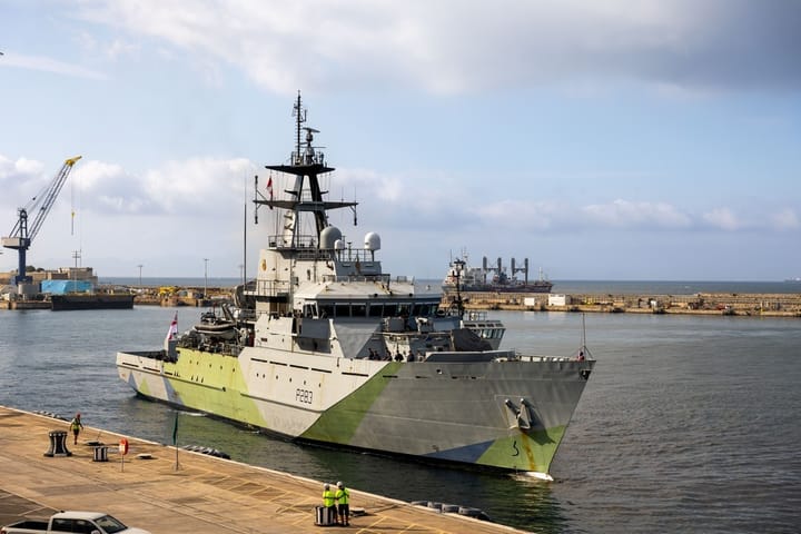 HMS Mersey visits Gibraltar