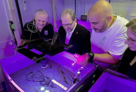 Minister Cortes visits Nautilus Seagrass Nursery