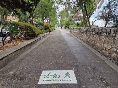 Saluting Battery Shared Use Route for Pedestrians and Cyclists