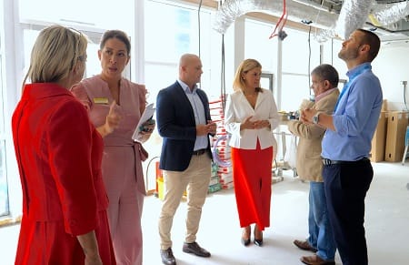 Minister Arias-Vasquez hosts Chair of All-Party Parliamentary Group for Gibraltar Visits during visit at St Bernard’s Hospital